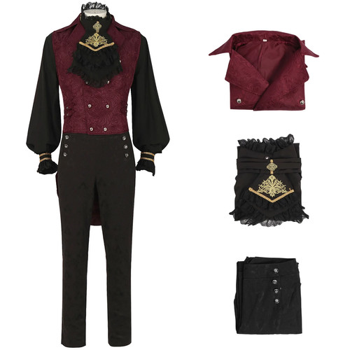 Set costume uomo - gotico, nero