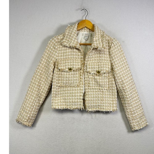 Giacca tweed classica preppy
