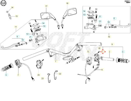 Guscio comando gas benelli - comando,