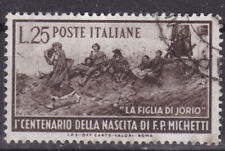 ITALIA REPUBBLICA USATO  CENTENARIO DEL PITTORE FRANCESCO PAOLO MICHETTI