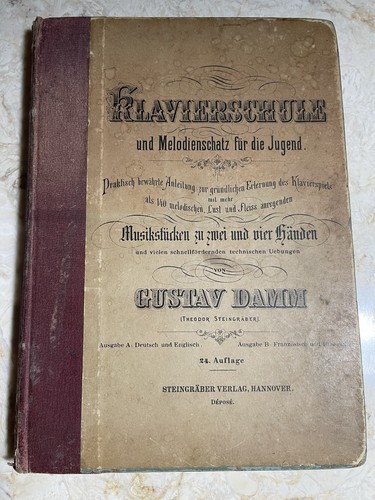 Libro scuola pianoforte - , 1896