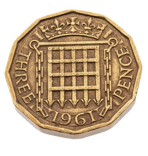 Moneta britannica circolata - moneta,