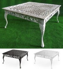 TAVOLINO QUADRATO IN ALLUMINIO GREZZO 90x90cm - DA ESTERNO, GIARDINO