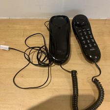 Telefono fisso vintage Southern Telecom nero da parete pellicola TV Prop