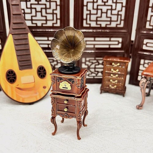 Grammofono miniatura con - miniatura,
