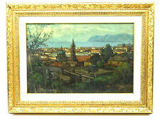 Dipinto Olio di Alassio Italia Arturo Bonanomi 1920 - 2010