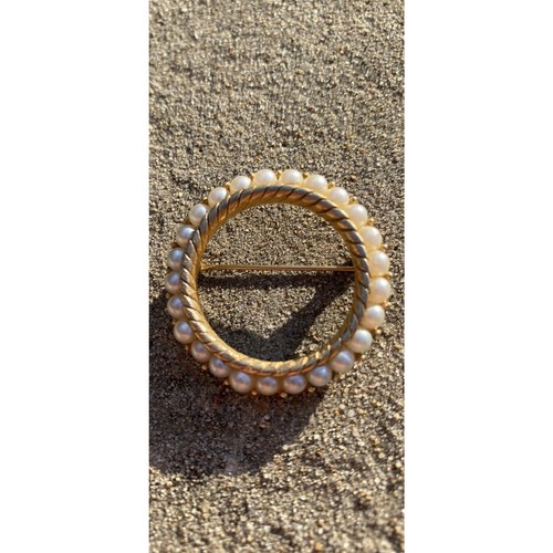 Spilla corona trifari vintage - spilla,