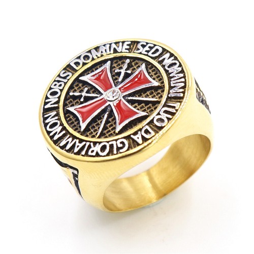 Anello uomo croce - uomo, rossa