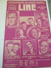 Partition 1952 LINE Tino ROSSI