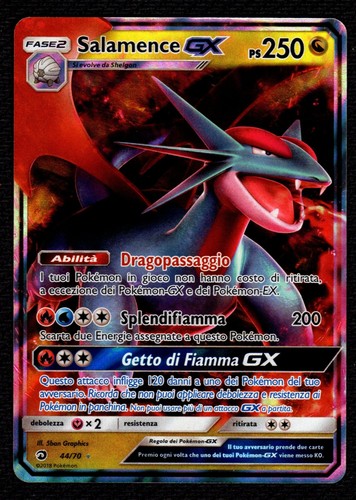 Salamence trionfo dei - gx, 44/70