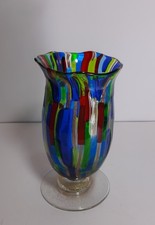 Vaso Vetro Artistico Murano POZZOLO HIGH GLASS Soffiato Design Italiano