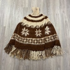 Poncho donna vintage lana