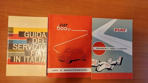Tris libretti fiat 600 come - fiat,