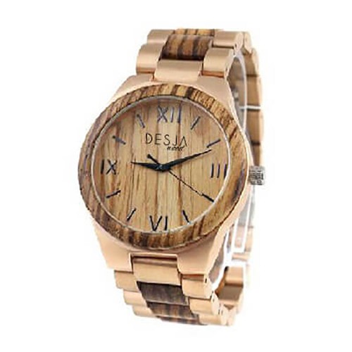 Orologio legno acciaio inox - legno, e