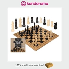 Scacchiera in legno per il gioco degli scacchi da tavolo di società con pedine