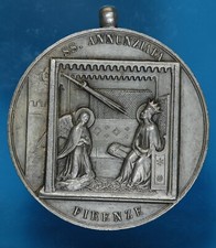 FIRENZE MEDAGLIA DEVOLUZIONALE SS. ANNUNZIATA SILVER MEDAGLIE DA COLLEZIONE