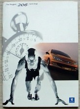 Brochure vendita sportiva Peugeot 206 maggio 2003 GTi 180 XSi CC Quicksilver MCP 2087