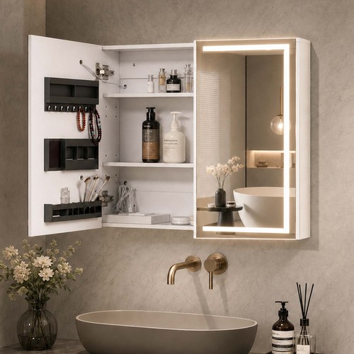 Armadio specchio led bagno