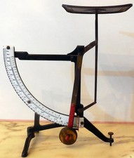 ANTICA BILANCIA AD ARCO LETTERE POSTE ITALIANE PESALETTERE con ceramica 1940s