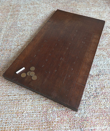 Antico gioco tavolo shove - gioco,