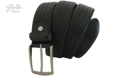 Cintura uomo donna cuoio artigiana italiana stampa intreccio regolabile cm 3,5