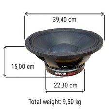 MASTER AUDIO LSN15/4 subwoofer 380 mm 15" 4 ohm 600 watt rms discoteca car