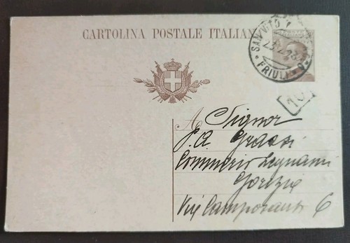 1923 intero postale - c., 30