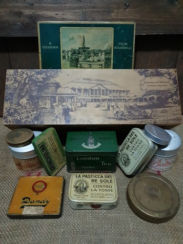 Lotto scatole latta vintage - lotto,