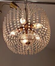 Lampadario catene cristalli