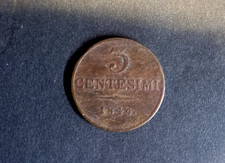 REGNO LOMBARDO VENETO 3 centesimi 1849 Milano Francesco Giuseppe I d'Asburgo