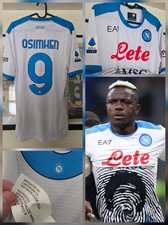 Maglia Calcio SSC NAPOLI 2021 2022 bianca Maradona Game #9 OSIMHEN tg L gara