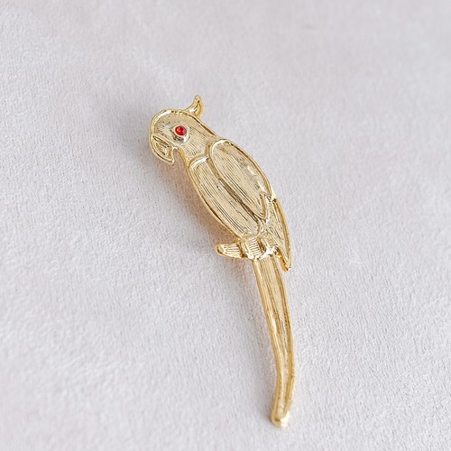 Vintage parrot bird brooch - parrot,