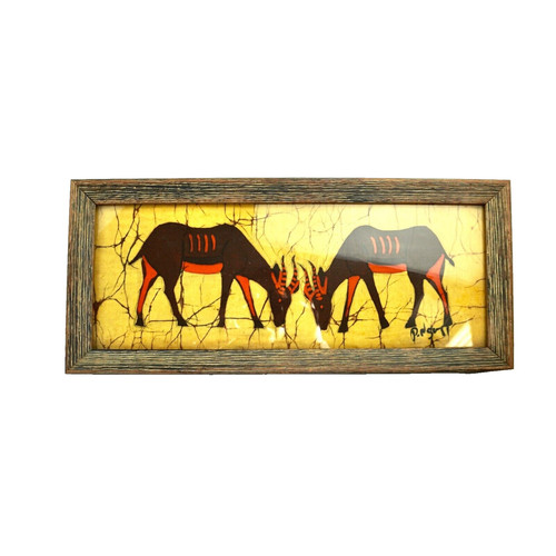 African batik art - african,