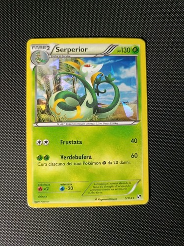 Carta pokemon serperior - pokemon, 5/114
