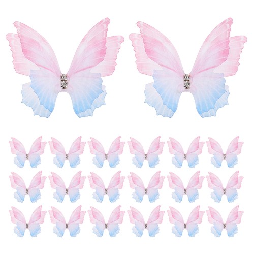 20pcs farfalle organza - 20pcs,