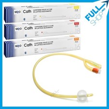 10 Cateteri vescicali sterili a 2 vie in Lattice siliconato - Catetere FOLEY