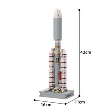 Modellino veicolo lancio scala 1:110 C6940 con lander 909 pezzi set giocattoli