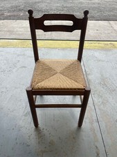 SEDIA IN LEGNO con SEDUTA IN PAGLIA