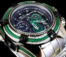 Invicta Reserve Bolt .33CTW Diamanti Acciaio Cronografo Svizzero Mvt 52mmNuovo