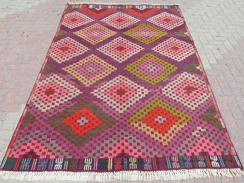 Tappeto vintage turco kilim - vintage,