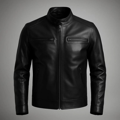 Giacca pelle pecora nera - giacca,