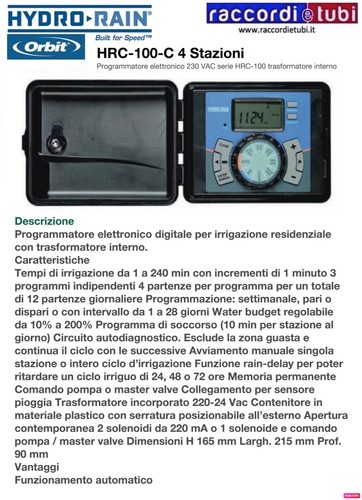 Programmatore orbit hrc 100 - programmatore, hrc-100-c