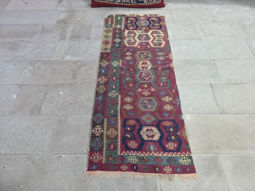 Antico kilim turco vecchio - kilim,