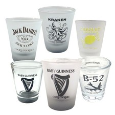 Baby Guinness - Jack Daniel's - Kraken Rum - B52 - Absolut Vodka - Bicchieri da tiro