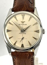 Orologio Uomo Vintage Longines Wittnauer Acciaio Inox Stee Automatico 17J 11AN Anni 50