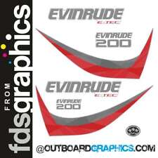Decalcomanie motore fuoribordo Evinrude 200hp ETEC/E-TEC - 2015 60O PICCOLO BLOCCO