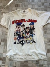 PEARL JAM Cartoon Master & Slave 1992 US CONCERT T-SHIRT XL Vedder TEN VG++ 