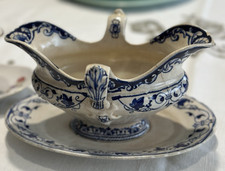 Antica salsiera in ceramica -Luigi XV -Jules Vieillard