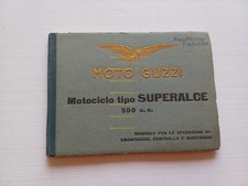 Moto Guzzi 500 Superalce 1950 manuale officina originale