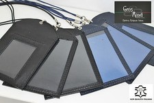 porta badge volo porta tesserino  piloti aereo- porta Pass Badge in vera Pelle 